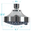 Aisoso Shower Head High Pressure Rain Fixed Showerhead 5-Setting with Adjustable Metal Swivel Ball Joint - Relaxed Shower Experience Even at Low Water Flow & Pressure