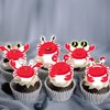 Crab Cupcake Toppers 48Pcs Crab Birthday Party Decorations Crab Theme Cake Decorations Crab Party Cupcake Picks for Ocean Sea Animals Baby Shower Supplies