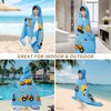 Gealaek Hooded Towel for Toddlers 2-10 Years Boys Girls Kids Bath Pool Beach Towel Wrap Soft Absorbent Beach Poncho(Construction site)