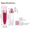 YITOU 12Pcs Refillable Empty Lip Gloss Tubes with Wand Applicator, 8ml Lip Balm Containers with Stopper Lip Glaze Bottle Lip Gloss Making Kit for DIY Lipgloss Lipstick Samples Pink-Update