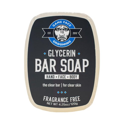 Game Face Glycerin Soap - All Natural Bar Soap for Men & Women | Naturally Hydrating & Refreshing | Handmade
