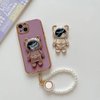 2Pcs Cute Phone Stand Holder, Cell Phone Astronaut Hidden Kickstand, Astronaut Phone Holder, Adjustable Tablet Phone Ring Stand with 3D Moving Star Sequins, Gift for Women Girl, Accessories