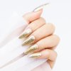 SUPWEE Gold Glitter Gel Nail Polish Sparkle Color Nail Polish Gel Diamond Gold Gel Polish Soak Off UV Gel Manicure Nail Salon Varnish Nail Art DIY At Home 10ML(0.33 Fl Oz)