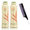 All-Nutrient SMOOTH Shampoo & Conditioner DUO SET, CONTROLS Curl & Hair Frizz (w/Sleek Comb) UV+ Color Protection, 100% Vegan (12 oz + 12 oz DUO KIT)