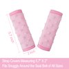 Pro Goleem Car Seat Strap Covers for Babies Girl Soft Car Seat Strap Shoulder Pads for All Car Seats, Stroller, Pushcar, Pink