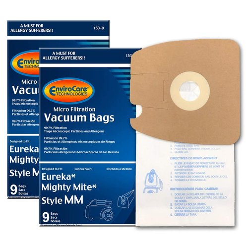 EnviroCare Replacement Vacuum Cleaner Dust Bags made to fit Eureka Style MM Eureka Mighty Mite 3670 and 3680 Series Canisters 18 Bags