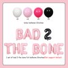 Balterever Bad Two the Bone Birthday Party Decorations for Girls Rock and Roll Music 2nd Birthday Party Supplies Born to Rock Decorations with Skull and Crossbones Balloons for 2 Years Old Girls