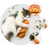 DOITOOL 1pc Bread Toy Loaf Bread Stuffed Puppy Dog Plush Food Pattern Stuffed Plush Cat Accessory Interaction Cat Teaser Plush Cat Teaser Funny Pet Supply Vocalize Accessories