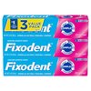 Fixodent Complete Original Denture Adhesive Cream, 2.4 oz, 3 Pack (Packaging May Vary)