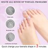 SAVILAND Toenail Tips and Solid Glue Gel: 500PCS Clear Gel X Toe Nail Kit Full Cover Press on Toe Tips with Nail Glue Gel Base & Top Coat U V Light Pedicure Kit for Nail Salon Home DIY Gift For Women