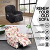 CRFATOP Stretch Recliner Cover 4-Pieces 1 Seat Recliner Chair Slipcovers Printed Fallon Collection Slipcover Recliner Lazy Boy Furniture Protector for Living Room,11