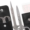 3 Swords Germany Solingen - Nail scissors and EXTRA fine Cuticle scissors - MEGASET - stainless steel, extra sharp - Made in Germany