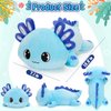 Officygnet Axolotl Plush, 13" Soft Stuffed Animal Plush Toy, Cute Axolotl Plush Pillow, Kawaii Plushies Dolls for Kids, Blue Axolotl Gift for Girls Boys