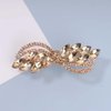 Iaceble Sparkly Rhinestone Hair Clip Gold Crystal Hair Barrette Clips Shining Bridal Headpiece Weddings Head Clip Bride Decorative Hair Accessories For Women And Girls Headdress