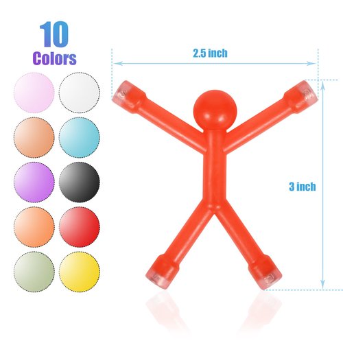 30 Pcs Magnets-Toys-Magnetic-Toys-Men-People, Colorful, Kids Travel Toys, for Refrigerator Magnets, Office, Whiteboard Decoration, Valentines Day Gifts for Kids Classroom