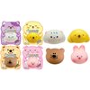 JA-RU Kawaii Animal Stress Balls (4 Mochi Squishy Animals) Squishy Fidget Toys. Stress Relief Squeeze Toy. Kids Party Favors, Easter Basket Stuffers, & Classroom Prizes. 5244-4s