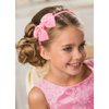 CIEHER Bow Headbands for Girls, Sparkling Rhinestone Bow Hairbands for Girls Bow Hair Accessories Girls Costume Accessories - Rose Pink