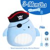 CozyWorld 14” Pirate Whale Plush Pillow Stuffed Animals Original Plushie Cute Soft for Boys Girls