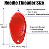 TOOVREN Needle Threader for Hand Sewing 12 Pcs Plastic Wire Hook Simple Threader for Needles Small Eye Needle Threader for Sewing Machine Needle Threader Tool for Sewing Crafting