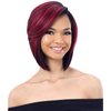 Fencca Short Pixie Cut Bob Wigs for Black Women Ombre Burgundy Red Wig with Bangs Side Part Layered Synthetic Burgundy Wig Natural Looking for Daily Party Use (red wine)