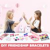 SINUJE Friendship Bracelet Making Kit for Girls - Glow in The Dark Crafts for Girls - Arts and Crafts for Kids Age 8-12 String Bracelets Maker Craft - Gifts for 7 9 10 11 Year Old Girl - Deep Pink