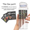 BellyBottle Pregnancy Water Bottle Tracker – Pregnancy Must Haves First Trimester – Pregnancy Gifts for Expecting Mom – Pregnancy Essentials Nausea Relief – Weekly Stickers + Straw + BPA Free – Tidye