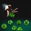 Laochoes Role Playing Dice,D&D RPG Dice,Dungeons and Dragons Dice Set,Mystery Dice,Polyhedral Dice,10 Sided Dice,D20 (Green)