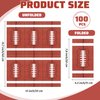 Kochorie 100 Pieces Football Napkins Disposable Football Party Napkins 7.8 x 4.3 Inches Football Paper Cocktail Napkins Football Birthday Supplies Decorations for Football Party Game Day