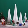 24-Pack Craft Foam Cones, Foam Tree Cones, Assorted Sizes White Polystyrene Cones Shaped Foam (4.6.8.10.12in), for Arts and Crafts, Christmas Tree, School, Wedding, Birthday, DIY Home Craft Project