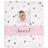 Carter's B2-14075 White, Pink and Gold Polka Dot Baby Memory Book for Girls, 60 Pages