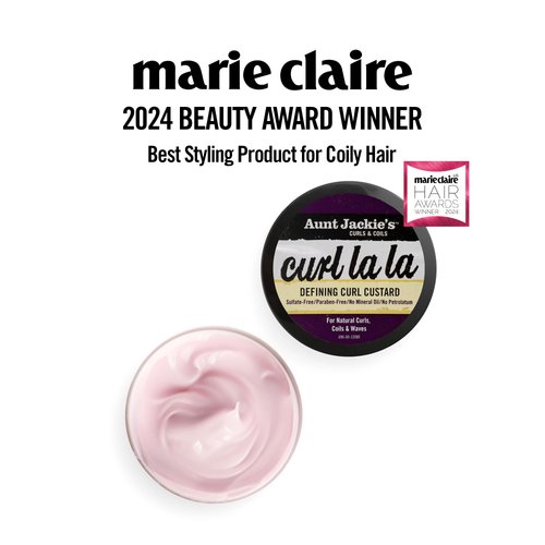 Aunt Jackie's Curl La La, Lightweight Curl Defining Custard, Enriched with Shea Butter & Olive Oil, Basic, 15 Ounce
