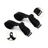 Allegra K Woman Lady Black Adjustable Visible Elastic Shoulder Bra Straps 2 Pcs