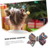 Holibanna Rhinestone Bow Hair Clip with Crystals - Bridal Bowknot Ponytail Clamp, Exquisite Decor for Women