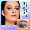 MAKI YIKA Glitter Eyeshadow Teal Liquid Multichrome Eyeshadows Long Lasting, Metallic Chameleon Eye Shadow Smudgeproof Holographic Multi-Dimensional Eye Looks (#3 Dawn)