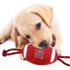 Pets First North Carolina State Football Dog Toy, Tough Quality Nylon Materials, Strong Pull Ropes, Inner Squeaker, Collegiate Team Color