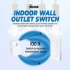 Westek Indoor Wireless Light Switch and Receiver Kit – No Wiring Required, Up To 100ft Distance – The Easy Way to Add a Switched Outlet, Ideal for Lamps, Seasonal Lighting, Small Appliances