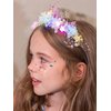 Yean Light up Butterfly Fairy Headband Pearl Princess Tiara LED Crystal Festival Hair Accessories for Women and Girls