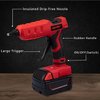 Mellif Cordless Hot Glue Gun for Milwaukee 18V Battery, Handheld Electric Power Glue Gun Full Size for Arts & Crafts & DIY with 20 0.43" Glue Sticks (Battery Not Included)