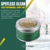 Flexzion Soldering Iron Tip Cleaner, Soft Coiled Brass Wire Sponge Stainless Steel Holder with Rosin Flux