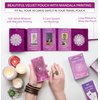Nevkha Tarot Cards with Guidebook | with Meanings on Them | Tarot Wrap Pouch with Placements | Purple & Pink Designs | Perfect for Beginners & Experienced Practitioners
