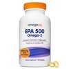OmegaVia EPA 500, Purified Omega 3 Fish Oil Burpless Softgels, 500 mg EPA in Triglyceride Form, Unflavored Wild Fish Oil Supplements, No Fishy Burps, Non GMO and Gluten Free, IFOS 5-Star, 120 ct