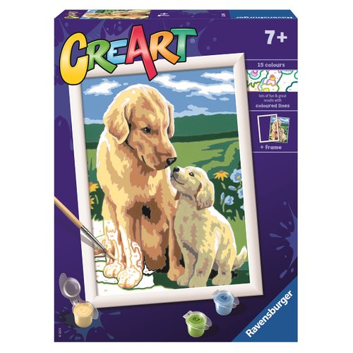 Ravensburger Motherly Love Paint by Numbers Kit for Kids - 20048 - Painting Arts and Crafts for Ages 7 and Up