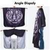 Professional Hair Cutting Cape for Adults with Adjustable Neck Snaps Barber Cape for Men Salon Haircut Cape Tiger Print Barber Accessories 63" x 56"