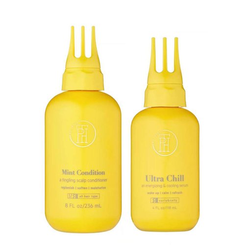 TPH By Taraji Scalp Conditioner And Serum Set! Includes Mint Condition and Ultra Chill Serum! Conditioner Helps Scalp & Hair Replenish, Moisturize and Soften! Refreshing And Revitalizing Scalp Serum!