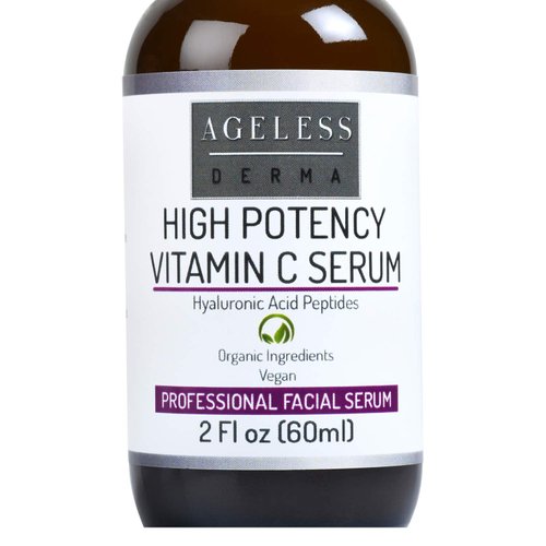 Ageless Derma High Potency Vitamin C Serum with Hyaluronic Acid by Dr. Mostamand. 2 FL oz (60 ml)