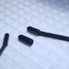 200 Pcs Headband Rubber End Caps Replacement Cap Cover for Hair Hoop DIY Accessories, Black