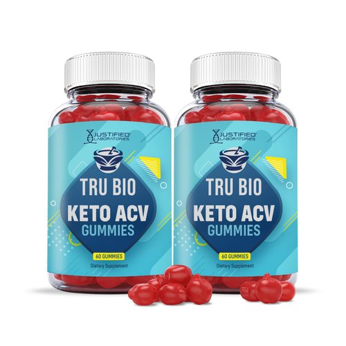 Justified Laboratories (2 Pack) Tru Bio Keto Gummies 1000MG ACV with Pomegranate Juice Beet Root B12 120 Gummys