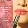 Hickey Lipstick Organic Nude Refillable Lipstick | 24 Hour Lipstick for Women | Moisturizing & Long Lasting Lipstick, Gluten Free, Vegan and Highly Pigmented Lipstick with Velvet Finish