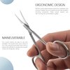 BEZOX Extra Fine Curved Cuticle Scissors, Super Thin Scissors for Cutical Care Only, Professional Manicure Small Scissors, Stainless Steel Cuticle Cutter, 1 pcs
