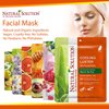 Natural Solution Cooling Luster Silk Facial Mask With Aloe & Tea Tree,Deep Pore Cleansing Face Mask,Instant Brightening and Hydrating - 10 PK